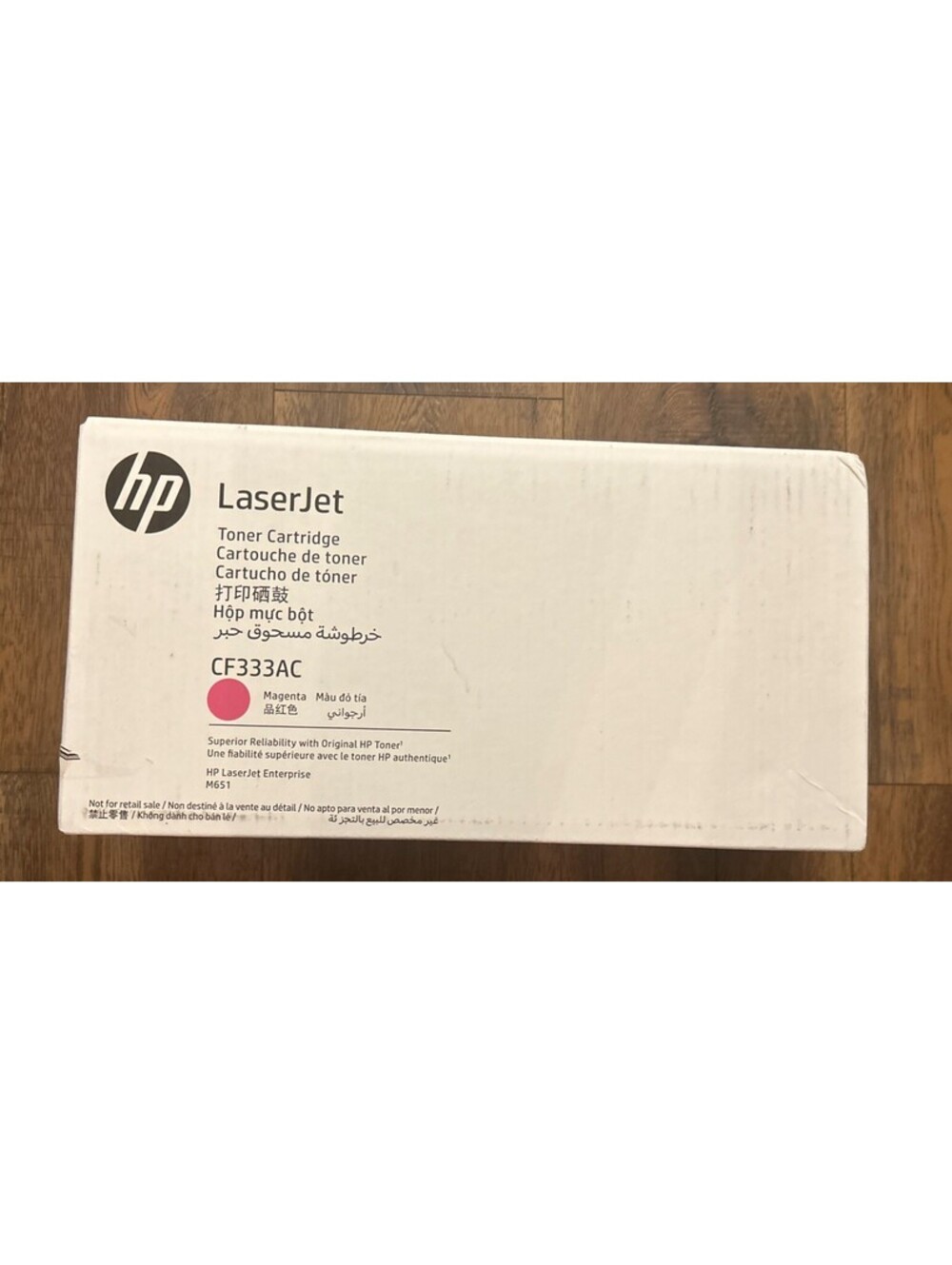 Genuine HP CF333AC Magenta Laserjet Toner Cartridge NEW 654A